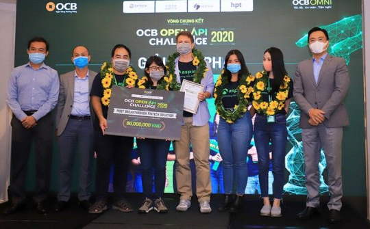 Aspire đã giành quán quân cuộc thi công nghệ OCB Open API Challenge 2020