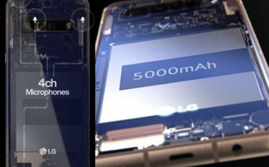 LG V60 ThinQ trang bị 4 camera sau và 4 micrô xung quanh