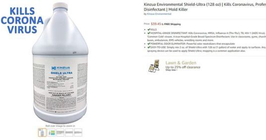 Amazon mạnh tay với sản phẩm tuyên bố sai về virus Corona mới