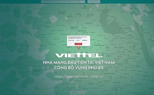 Viettel công bố bản đồ chất lượng vùng phủ sóng 4G
