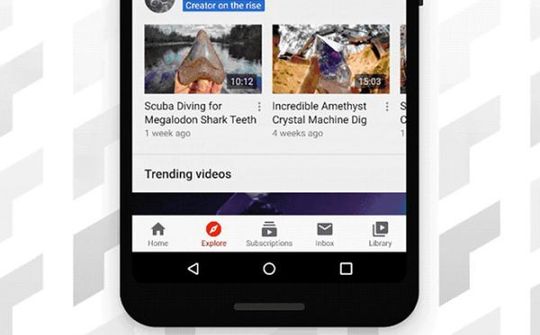 Explore sẽ thay thế cho Trending trong ứng dụng YouTube trên Android và iOS