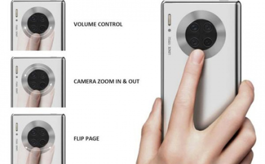 Huawei Mate 40 thêm màn hình cảm ứng xung quanh camera