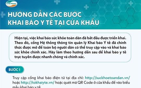 Hệ thống khai báo y tế điện tử chính thức tham gia kiểm soát dịch bệnh Covid-19