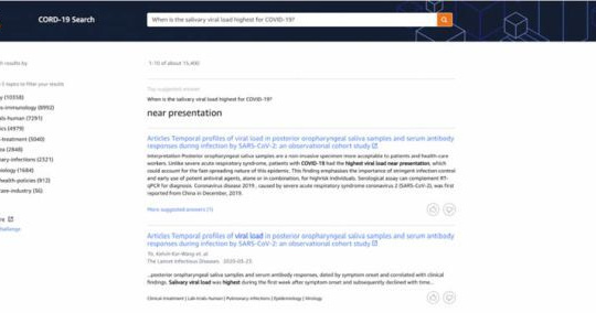 AWS ra mắt các tính năng tìm kiếm dữ liệu COVID-19 dựa trên machine learning
