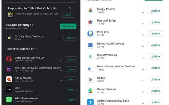 Google thử nghiệm gỡ bỏ tab Library và Install khỏi Play Store