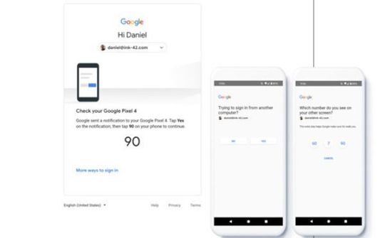 Google mặc định thông báo điện thoại để đăng nhập 2 yếu tố
