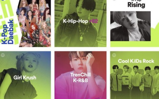 Spotify tạo danh sách K-Pop mới cho người yêu nhạc Hàn Quốc
