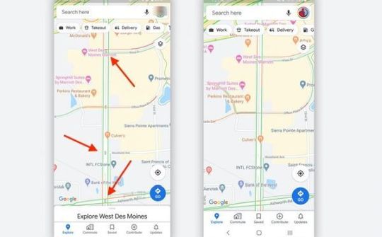 Google Maps thử nghiệm hiển thị đèn giao thông trên Android