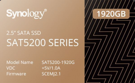 Synology ra mắt dòng sản phẩm SSD tối ưu hóa hiệu năng cho thiết bị NAS