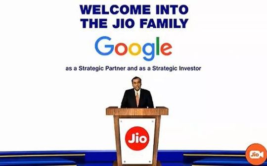 Google đầu tư 4,5 tỉ USD vào Jio Platforms của Ấn Độ