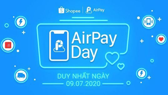AirPay ưu đãi người dùng lúc 0h01’ ngày 09/07 tại Shopee