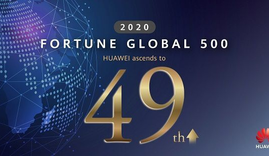 Huawei xếp thứ 49 trong danh sách Fortune Global 500 năm 2020