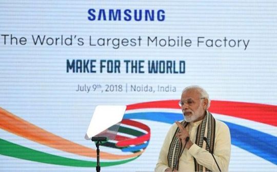 Hoạt động sản xuất smartphone của Samsung bắt đầu tập trung tại Ấn Độ