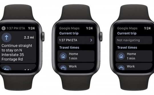 Google Maps đã quay trở lại Apple Watch sau khoảng 3 năm vắng bóng