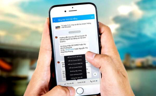 Người Đà Nẵng tra cứu và nhận kết quả hỗ trợ dịch Covid-19 qua Zalo