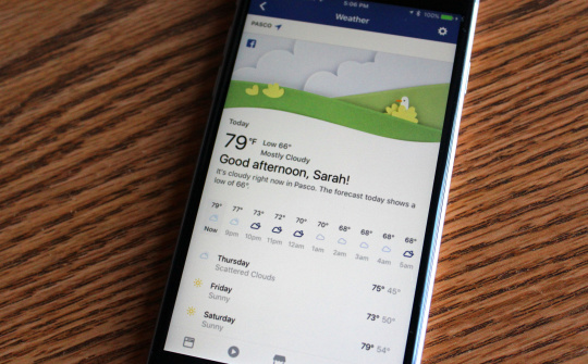 Facebook ra mắt trung tâm thông tin khoa học thời tiết