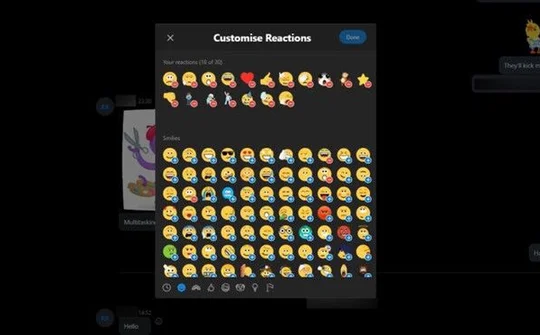Skype 8.64 hỗ trợ khả năng tùy chỉnh phản ứng tin nhắn