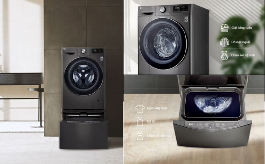 LG trình làng máy giặt tích hợp trí tuệ nhân tạo, giá từ 14,49 triệu đồng