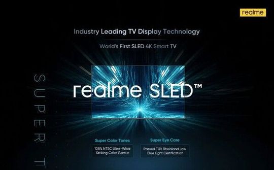 Realme giới thiệu mẫu Smart TV SLED 4K đầu tiên trên thế giới