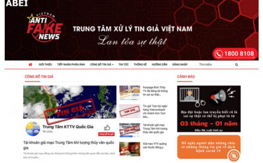 Khai trương trung tâm xử lý tin giả Việt Nam