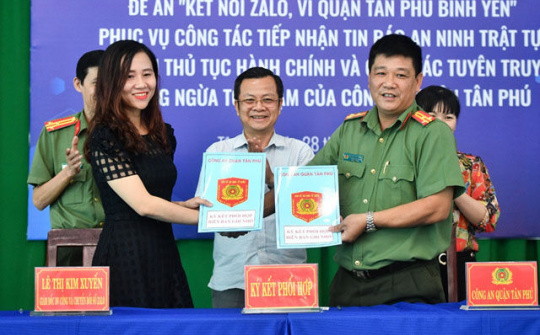 Quận Tân Phú triển khai đồng loạt mô hình Zalo an ninh tích hợp chatbot