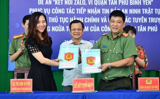 Quận Tân Phú triển khai đồng loạt mô hình Zalo an ninh tích hợp chatbot