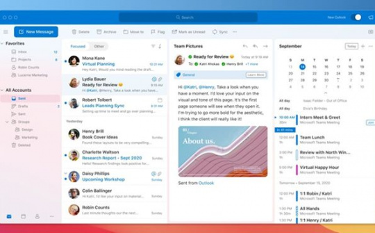 Outlook trong tương lai sẽ là một ứng dụng web tiến bộ đa nền tảng