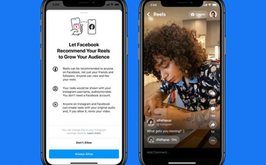 Reels đã được phát hành đến người dùng Facebook và Instagram tại Mỹ