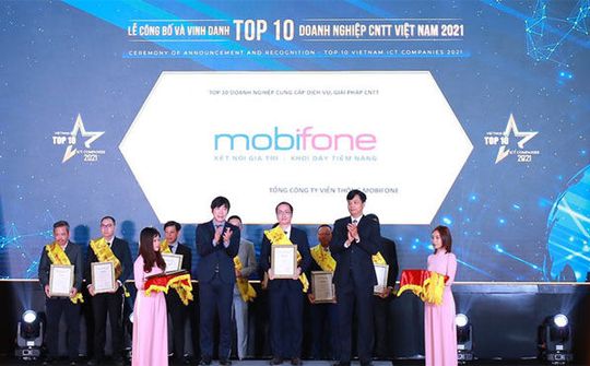 MobiFone lọt TOP 10 doanh nghiệp công nghệ thông tin 2021