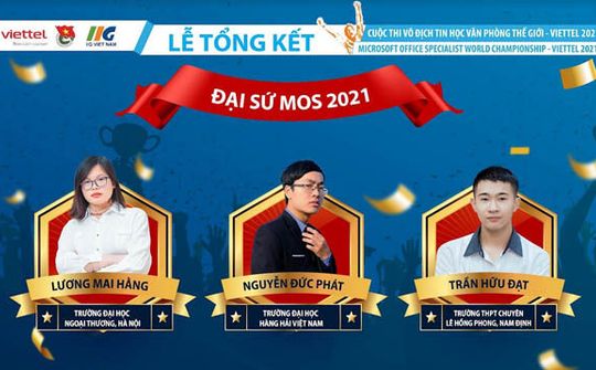 Trao giải Cuộc thi Vô địch Tin học văn phòng Thế giới – Viettel 2021