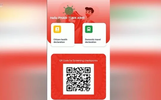 VNeID đã quét được mã QR của PC-Covid