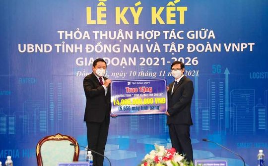 VNPT khởi động “Sóng và máy tính cho em” tại Đồng Nai và Long An