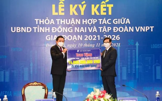VNPT khởi động “Sóng và máy tính cho em” tại Đồng Nai và Long An