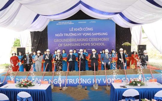 Khởi công Ngôi trường Hy vọng Samsung thứ tư