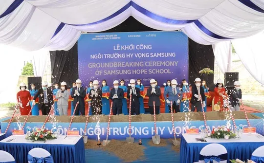 Khởi công Ngôi trường Hy vọng Samsung thứ tư