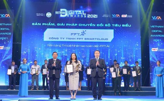 FPT.AI được vinh danh giải thưởng Sản phẩm, Giải pháp công nghệ số tiêu biểu
