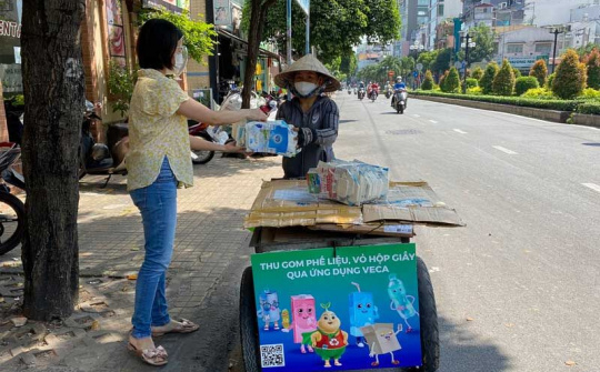 Tetra Pak thu gom vỏ hộp giấy qua ứng dụng VECA