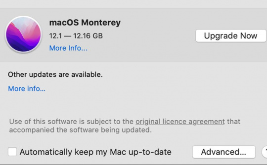 [Thủ thuật] Khắc phục lỗi không thể cập nhật macOS 12.1 Monterey