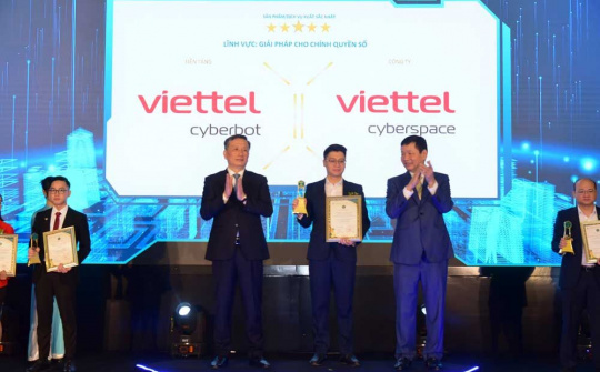 Viettel Cyberbot giành giải 5 sao duy nhất về Giải pháp cho chính quyền số