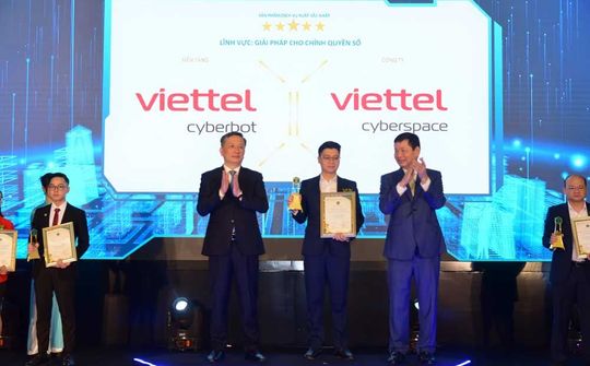 Viettel Cyberbot giành giải 5 sao duy nhất về Giải pháp cho chính quyền số