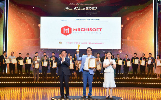 Miichisoft xuất sắc là Doanh nghiệp xuất khẩu phần mềm hàng đầu tại Sao Khuê 2021