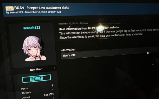 Bkav thừa nhận sai sót lộ dữ liệu