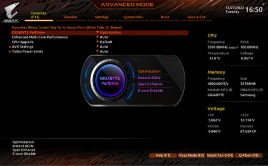 GIGABYTE đã tiết lộ công nghệ PerfDrive mới trên nền tảng Intel 700