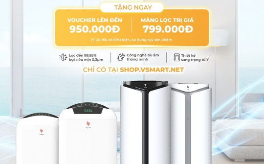 VinSmart ra mắt 4 mẫu Máy lọc không khí và sản phẩm Giải pháp nhà thông minh