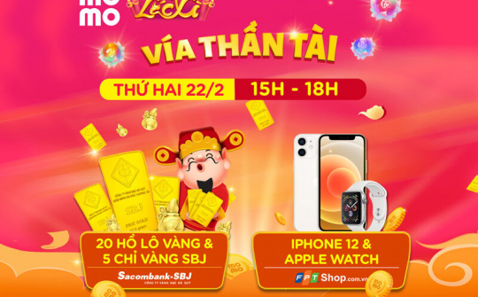 MoMo gửi đến người dùng hàng triệu lì xì nhân ngày Vía Thần Tài