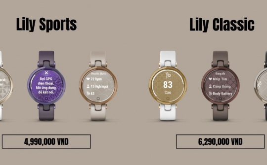 Garmin ra mắt đồng hồ cho phái đẹp tại Việt Nam, giá từ 4,99 triệu đồng