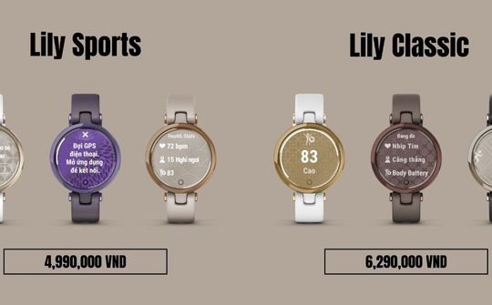 Garmin ra mắt đồng hồ cho phái đẹp tại Việt Nam, giá từ 4,99 triệu đồng