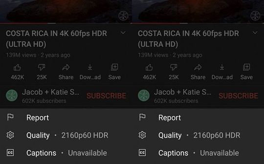 YouTube trên Android hỗ trợ phát 4K