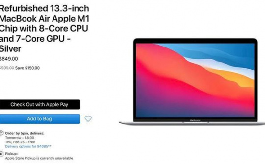 MacBook Pro M1 tân trang đang được Apple bán với giá rẻ hơn 15% 