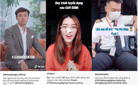 TikTok hỗ trợ giới trẻ chọn nghề qua Chiến dịch #TikTokHuongNghiep 